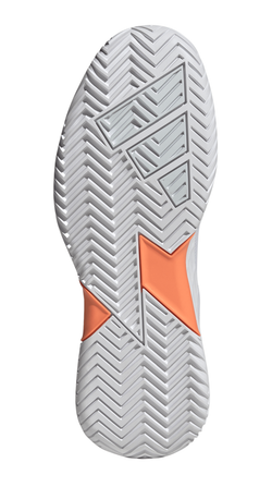 Женские теннисные кроссовки Adidas Defiant Speed 2 W - cloud white/halo blue/beam orange