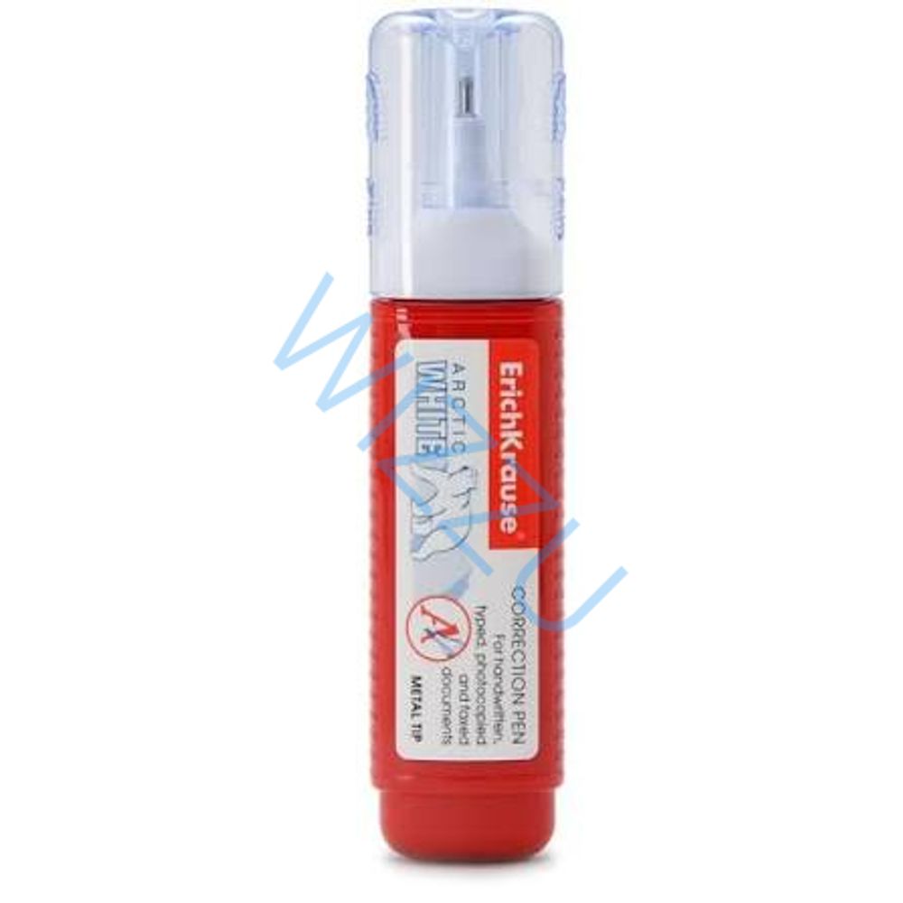 Ручка корректор ErichKrause Arctic white 12мл 12шт в бл. Арт-780