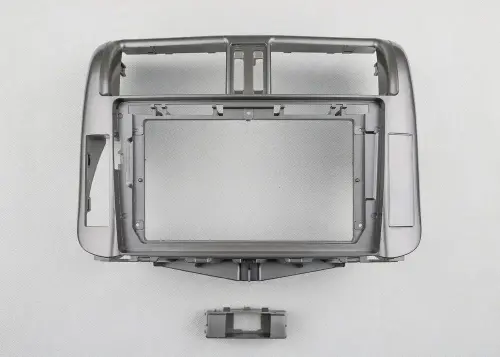 Комплект рамки с разъёмами 9"+can Toyota Prado 150 2009-2013 серебро