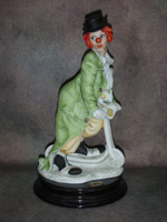 Статуэтка. Полистоун. Клоун на самокате. Capodimonte. Италия