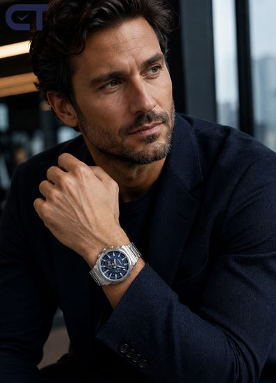 CASIO GST-B1000D-2ADR G-SHOCK мужские наручные часы — компактная G-STEEL с синим циферблатом, Tough Solar и Bluetooth
