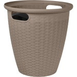 Кашпо InGreen Rattan D 328мм 20л с внутренним горшком 11 л, французский платан (комплект 5 шт)