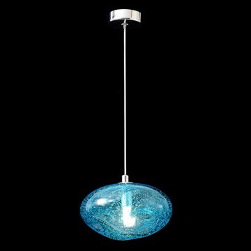 Светильник подвесной 1*G9 FORMLESS SP1 BLUE хром/голубой Crystal Lux