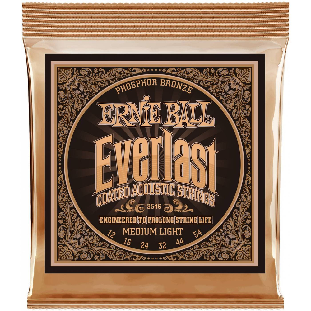 Струны для акустической гитары EVERLAST RPS 2546 Medium light фосфор
