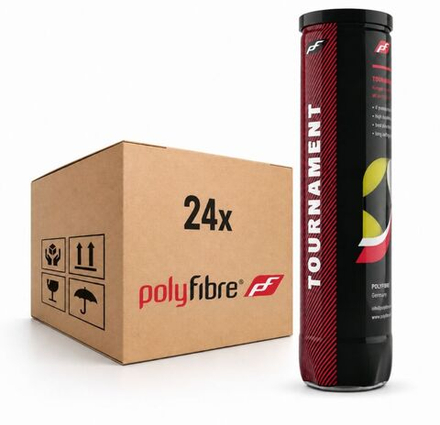 Картон теннисных мячей Polyfibre Tournament 24 x 4B