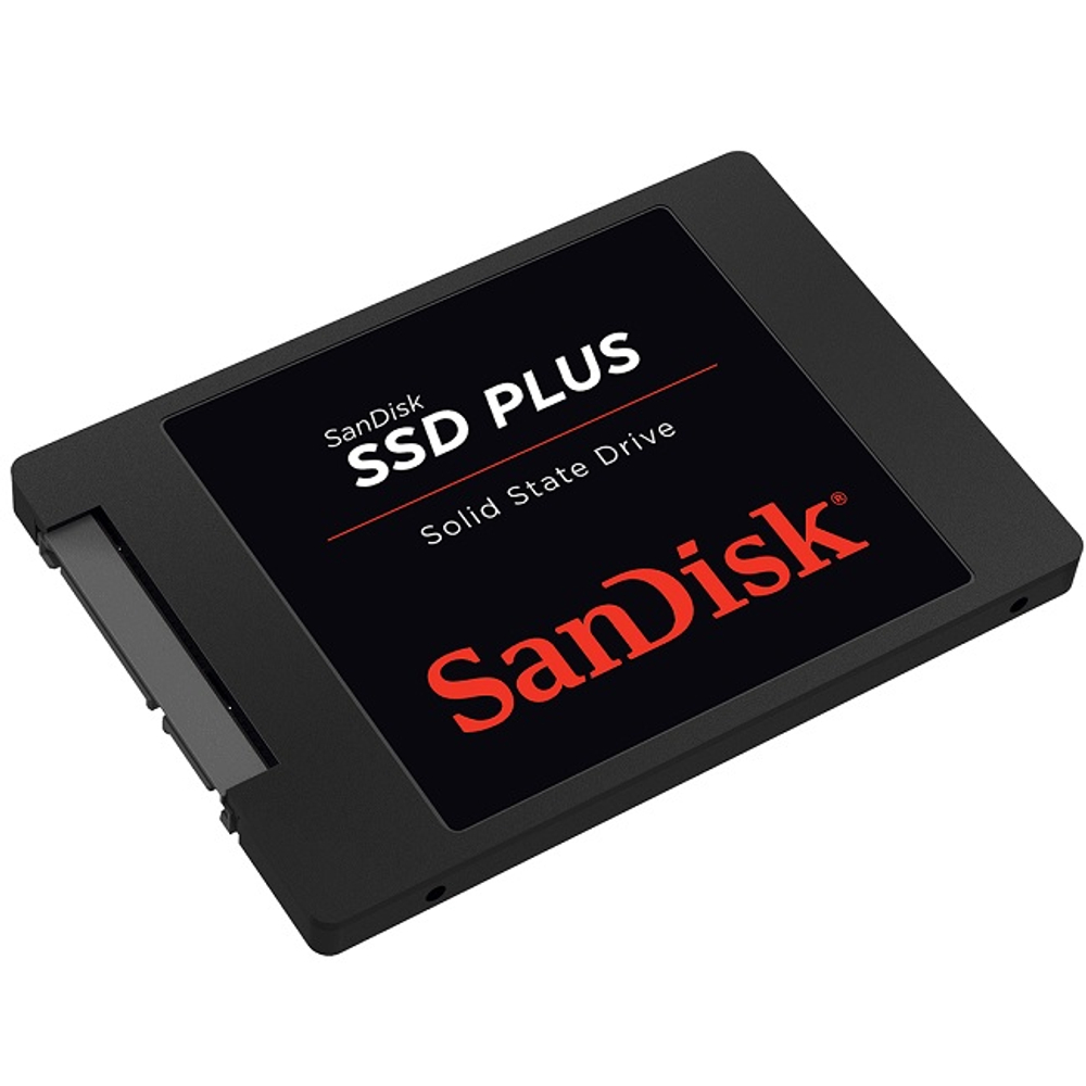 Жесткий диск SSD 2.5" 2Tb SanDisk Plus, 545/515MBs, 80000 IOPS, TLC, SATA-III (SDSSDA-2T00-G28)