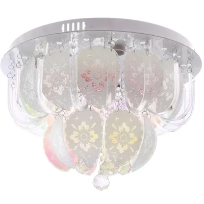 Люстра 5*40Вт Е27+LED 30*50*50см хром A8079-500
