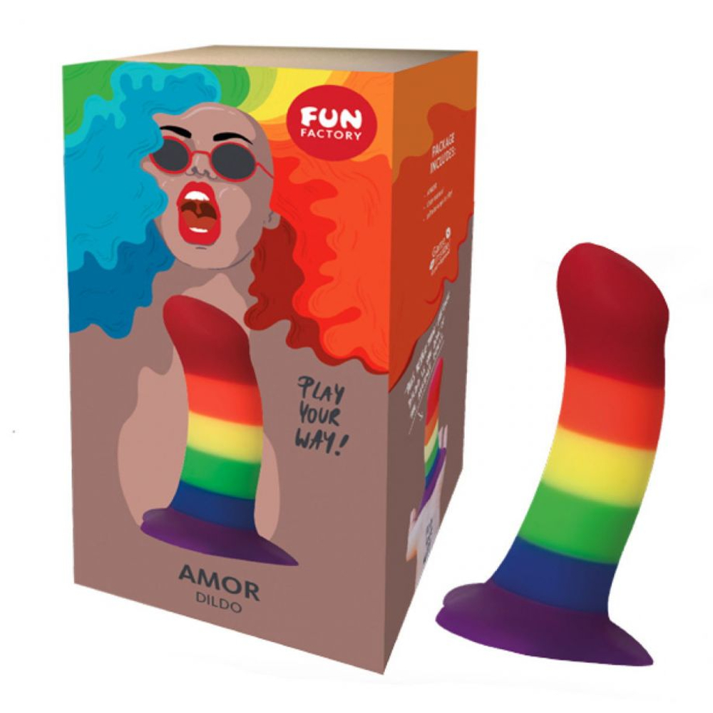 Фаллоимитатор AMOR от Fun Factory (цветной)