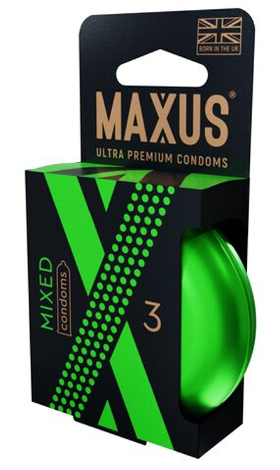 Презервативы MAXUS Mixed гладкие и текстурированные №3 5993mx