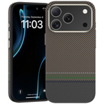 Накладка для i-Phone 17 Pro Max Benks ArmorPro Prestige Kevlar Magsafe коричневый