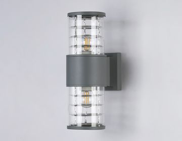 Уличный настенный архитектурный светильник 2*E27 ST2523/2 GR/CL серый/прозрачный Garden Ambrella