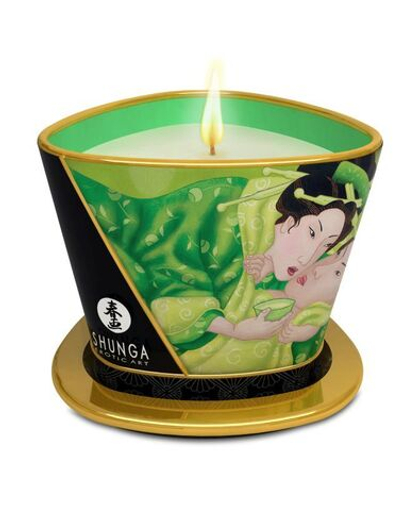 Shunga - Массажная свеча, Зеленый чай, 170 мл