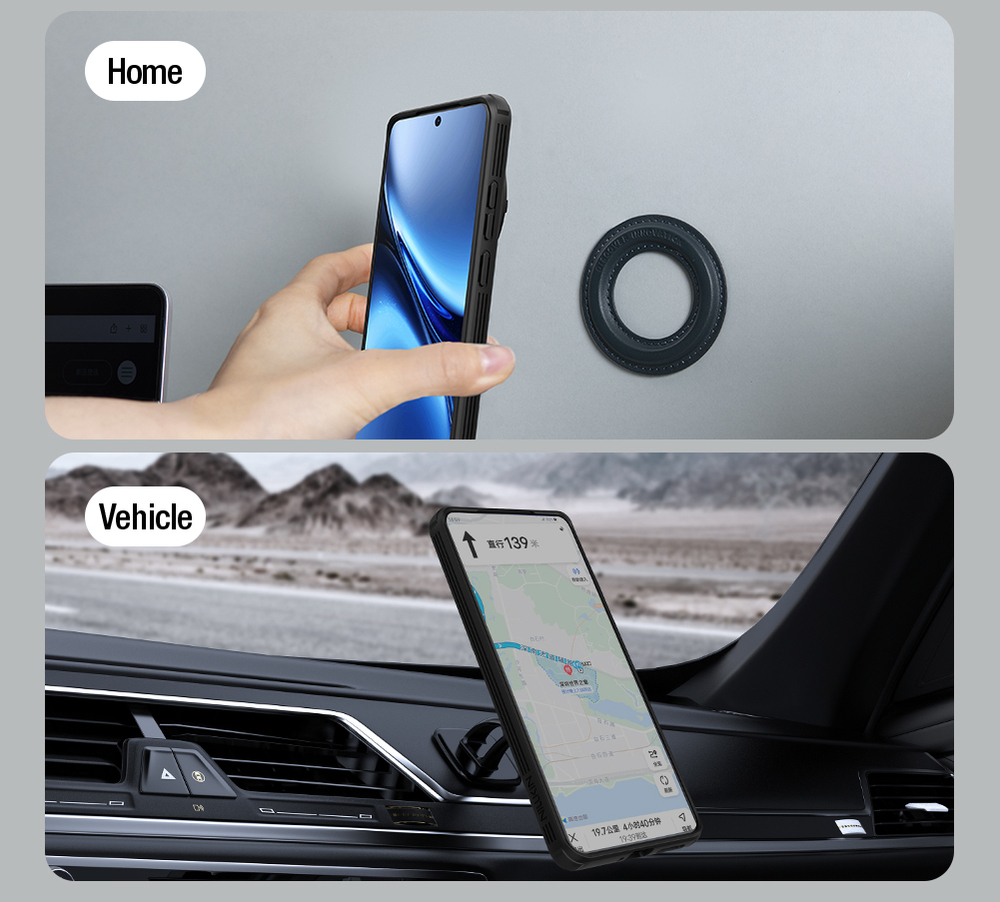 Чехол от Nillkin на Vivo X200 Pro с металлической откидной крышкой и поддержкой магнитной беспроводной зарядки MagSafe, серия CamShield Prop Magnetic Case