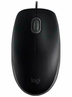 Мышь проводная Logitech M110 Silent, 1000dpi, черный, Retail, 1.8м (910-005502)