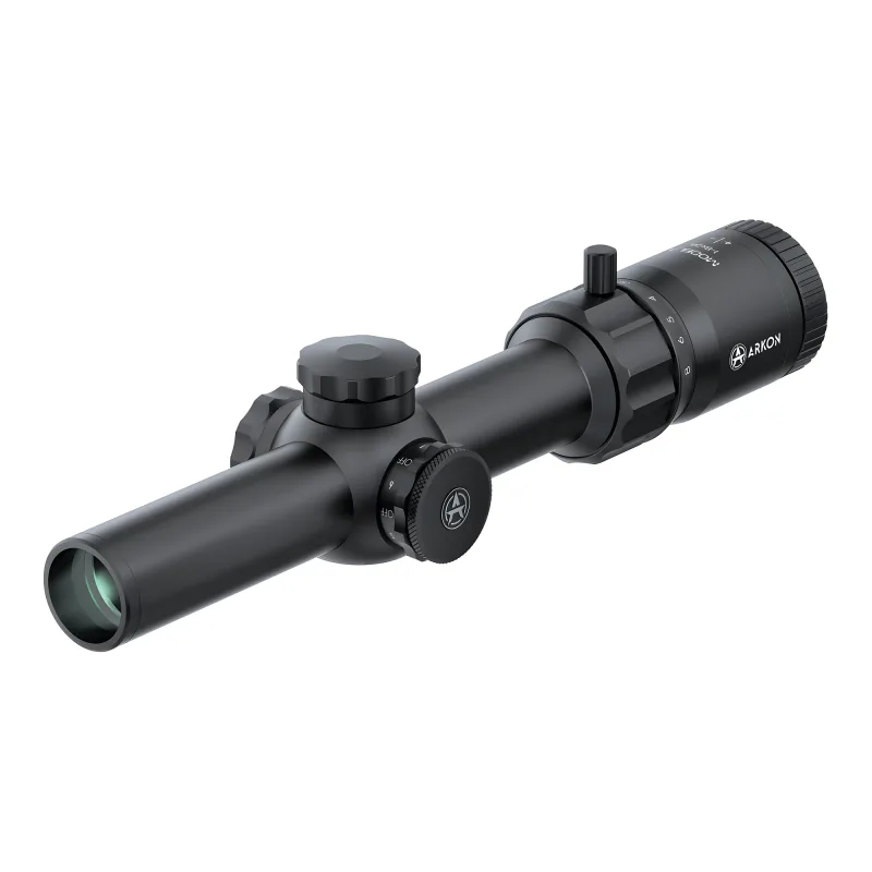 Оптический прицел ARKON Model A 1-8x24 / Аркон Модель А 1 8 на 24 - 3D-модель, вид спереди сбоку