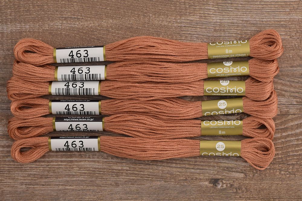 Мулине Lecien Cosmo, цв. 0463 / 6 мот. по 8 метров, в 6 сложений