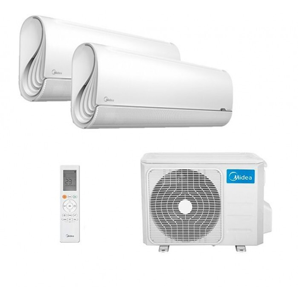 Мульти сплит-система Midea на 2 комнаты (20+20 кв.м.) серия BreezeLess