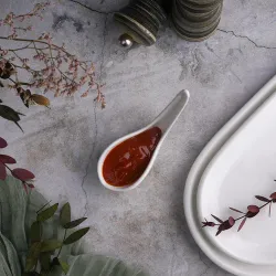 Соусник 50 мл 4,5*9 см овальный белый фарфор P.L. Proff Cuisine [6]