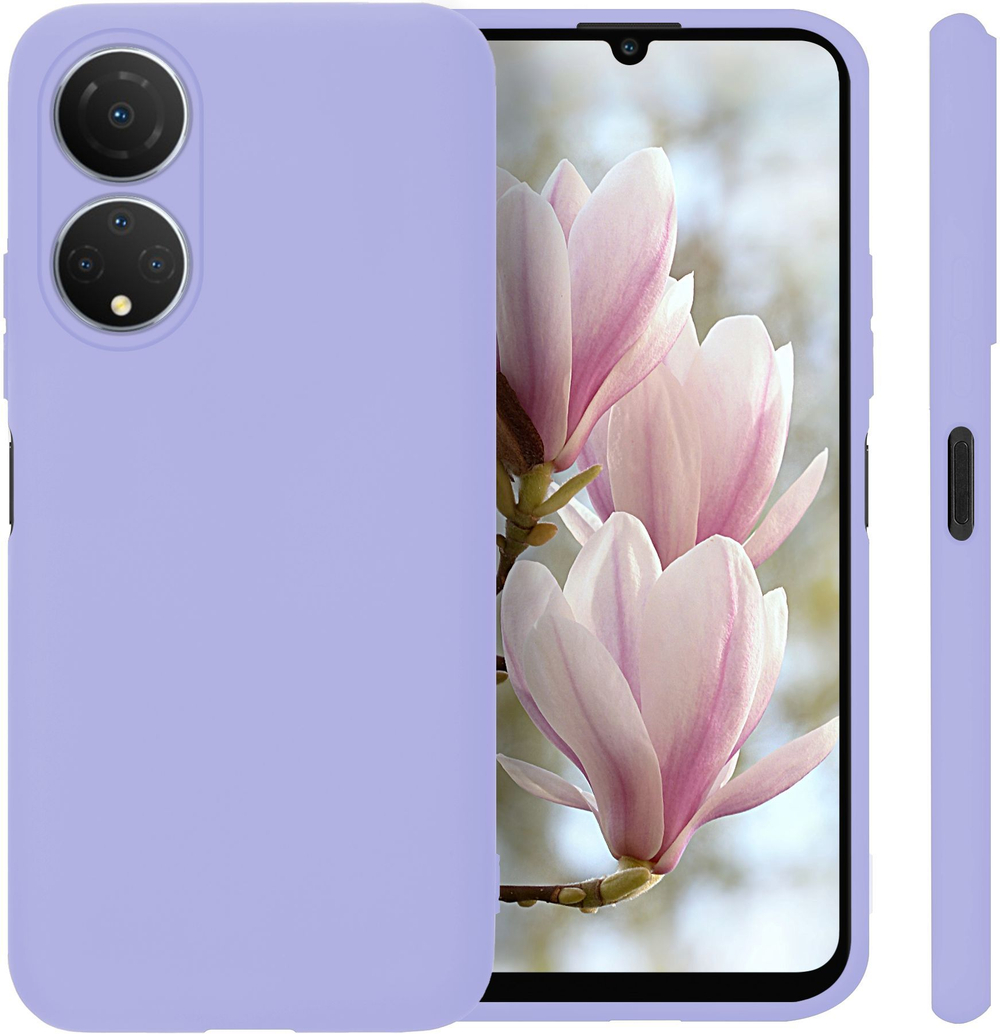 Мягкий Soft Touch чехол из силикона для HONOR X7 (не 7a,7b,7c) с бархатной подкладкой