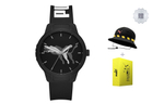 PUMA Wrist Watch Quartz Movement Silicone Strap Black Dial Unisex