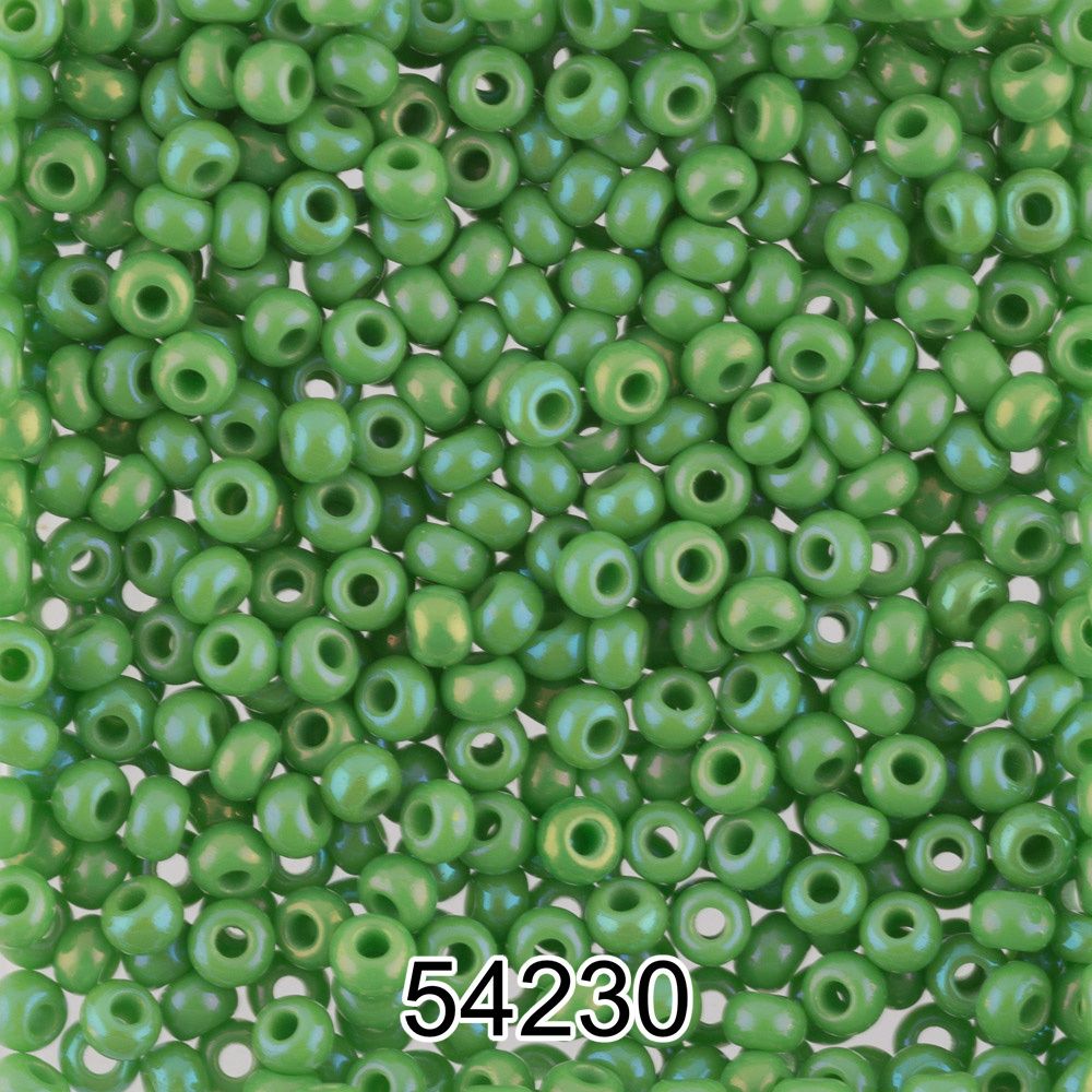 Бисер Preciosa 10/0 (2.3 мм), 500 г, 54230 (Ф538) зеленый/меланж Бисер Preciosa 10/0 (2.3 мм), 500 г, 54230 (Ф538) зеленый/меланж
