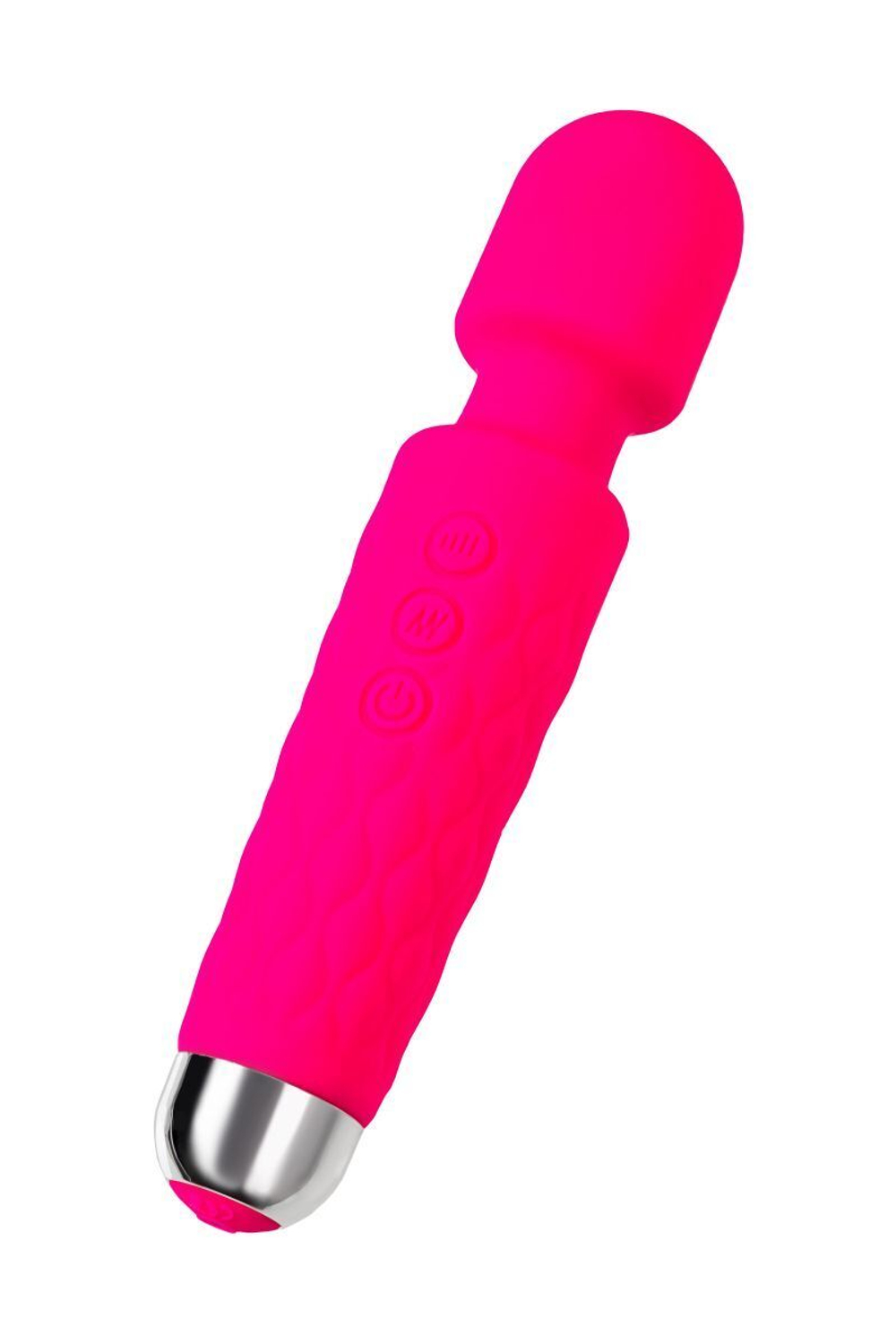 Розовый жезловый вибратор Peony - 20,5 см. (Цвет: розовый)