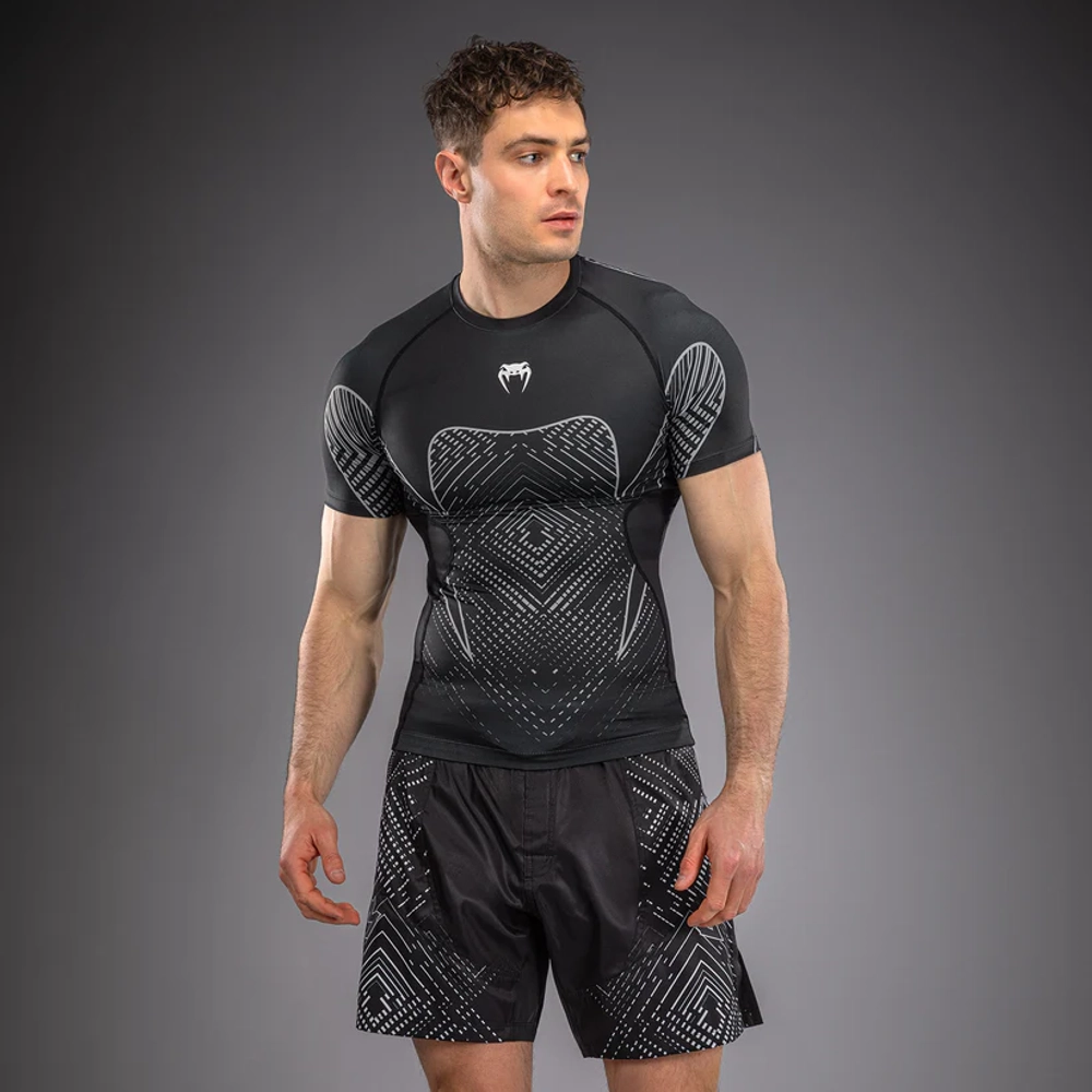 Рашгард Venum Midnight Fury SS Black/Grey/Silver