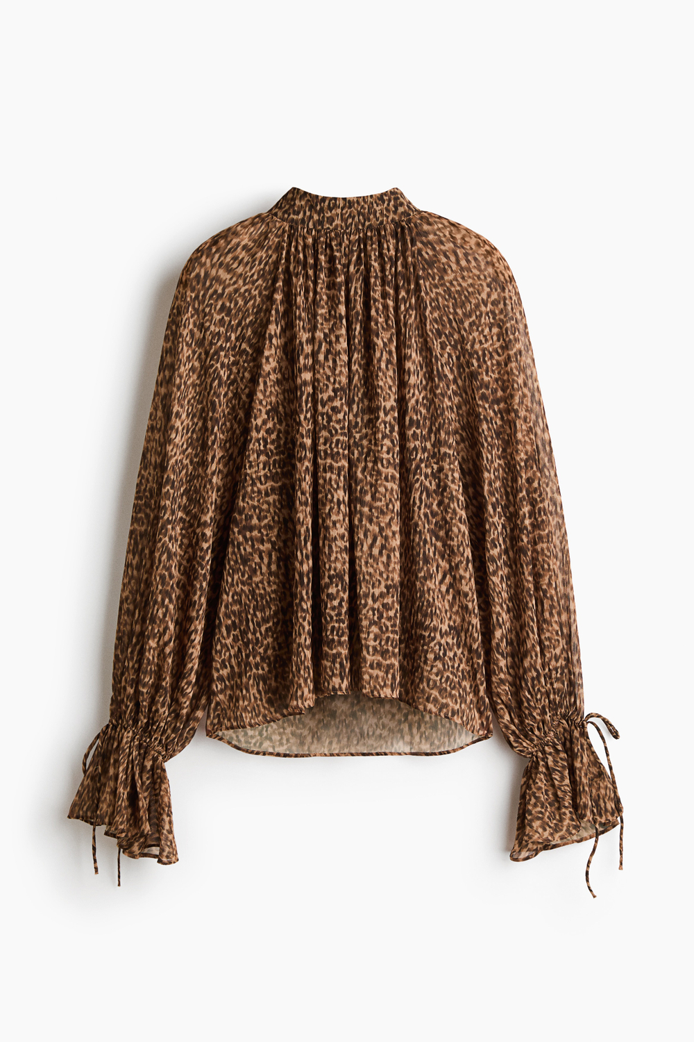 Шифоновая блуза со шнуровкой - H&M