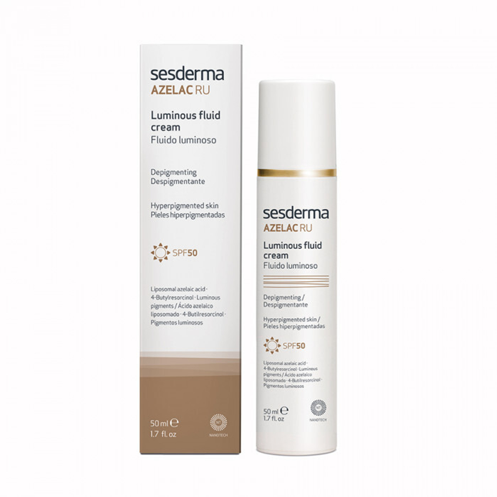AZELAC RU Luminous fluid cream SPF50 – Флюид для сияния кожи, 50 мл