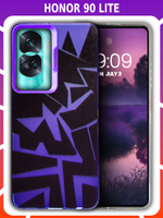 Дизайнерский чехол из пластика для HONOR 90 LITE с усиленной защитой камеры и глянцем