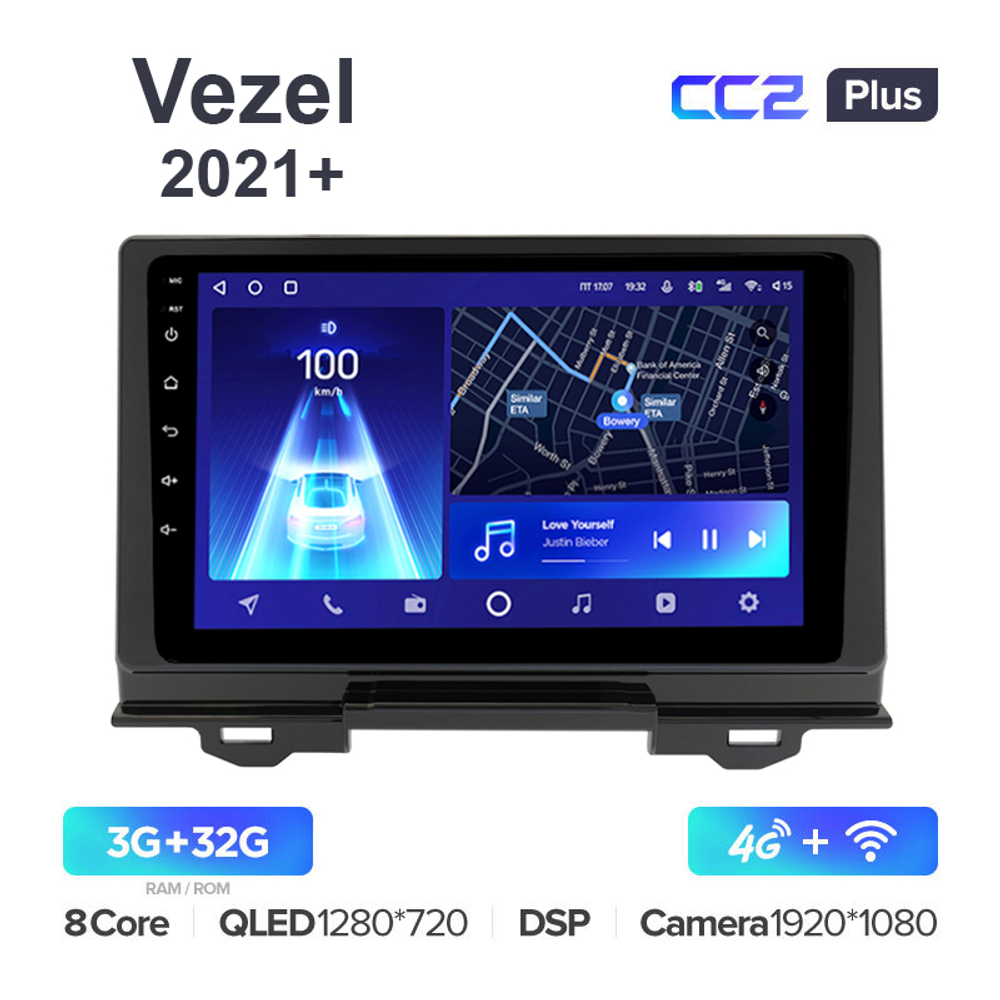 Teyes CC2 Plus 10,2"для Honda Vezel, H-RV 2021+
