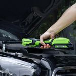 Гайковерт-трещотка Greenworks GD24RWX удлиненная, 24V, бесщеточная, 1/2", 80Нм, редуктор 170 мм, без АКБ и ЗУ с сумкой (3804207)