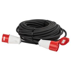 Удлинитель силовой ЭРА IND380-U-1e-5x4-10m-IP44 на 380В в бухте 1 розетка CEE 5P 10м КГ 5х4 32A IP44 | Силовые удлинители