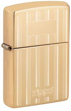 Зажигалка Zippo Classic с покрытием High Polish Brass, латунь/сталь, золотистая, 38x13x57 мм