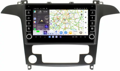 Магнитола для Ford Galaxy / S-Max 2006-2015 (климат) - Kuberg OL-9210-2 (кнопки и крутилки) Android 13, Быстрая, CarPlay, 4G SIM-слот