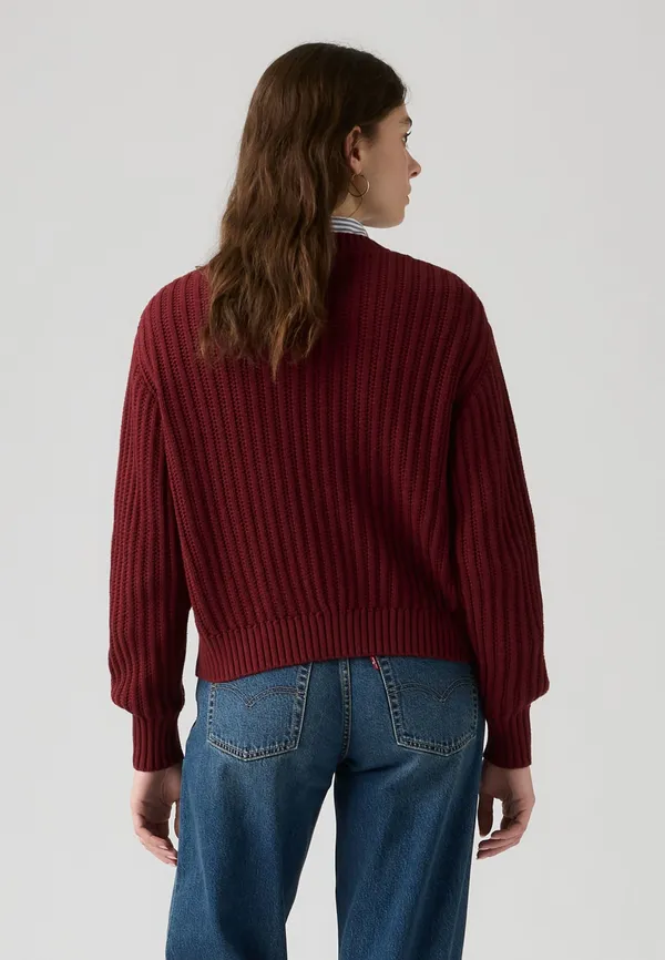 Кардиган женский LEVI'S SNOWFLAKE CARDIGAN WARM CABERNET COTTON