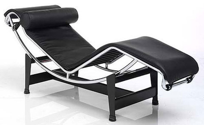 кресло шезлонг LC4 Chaise (кожа) (by Steel Arts)