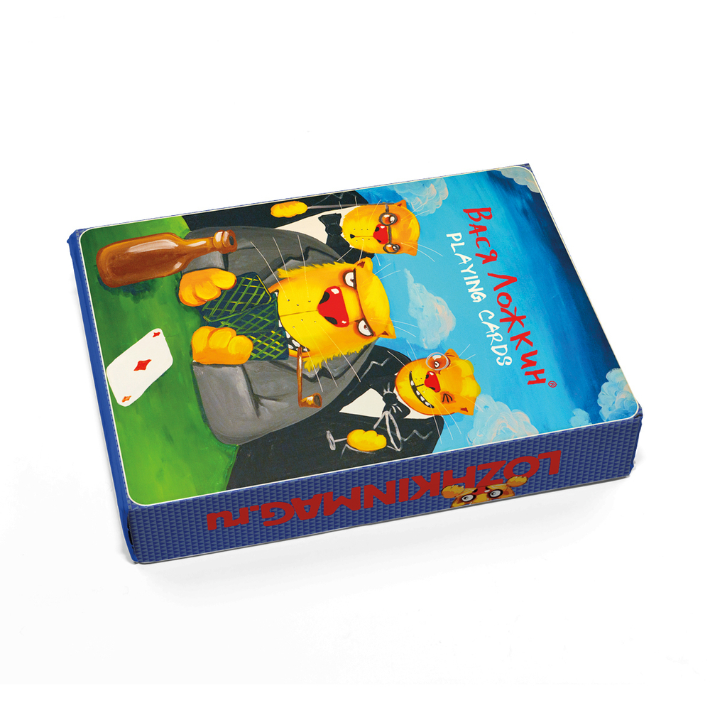 Сувенирные игральные карты «Вася Ложкин»