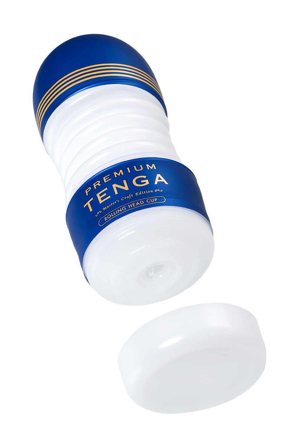 Нереалистичный мастурбатор Tenga Rolling Head Cup голубой 15,5 см