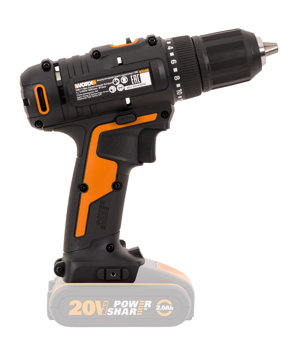 Дрель-шуруповерт аккумуляторная WORX WX108.9