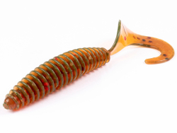 Слаги съедобные искусственные Lucky John ULTRAWORM Curly 3in (76.2 мм), цвет PA16, 7шт.