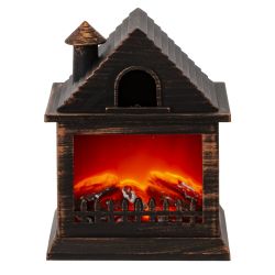 GAEM Изделие декоративное "Камин", L14,5 W12 H19 см, (подсветка, USB, 3xАА не прилаг.)