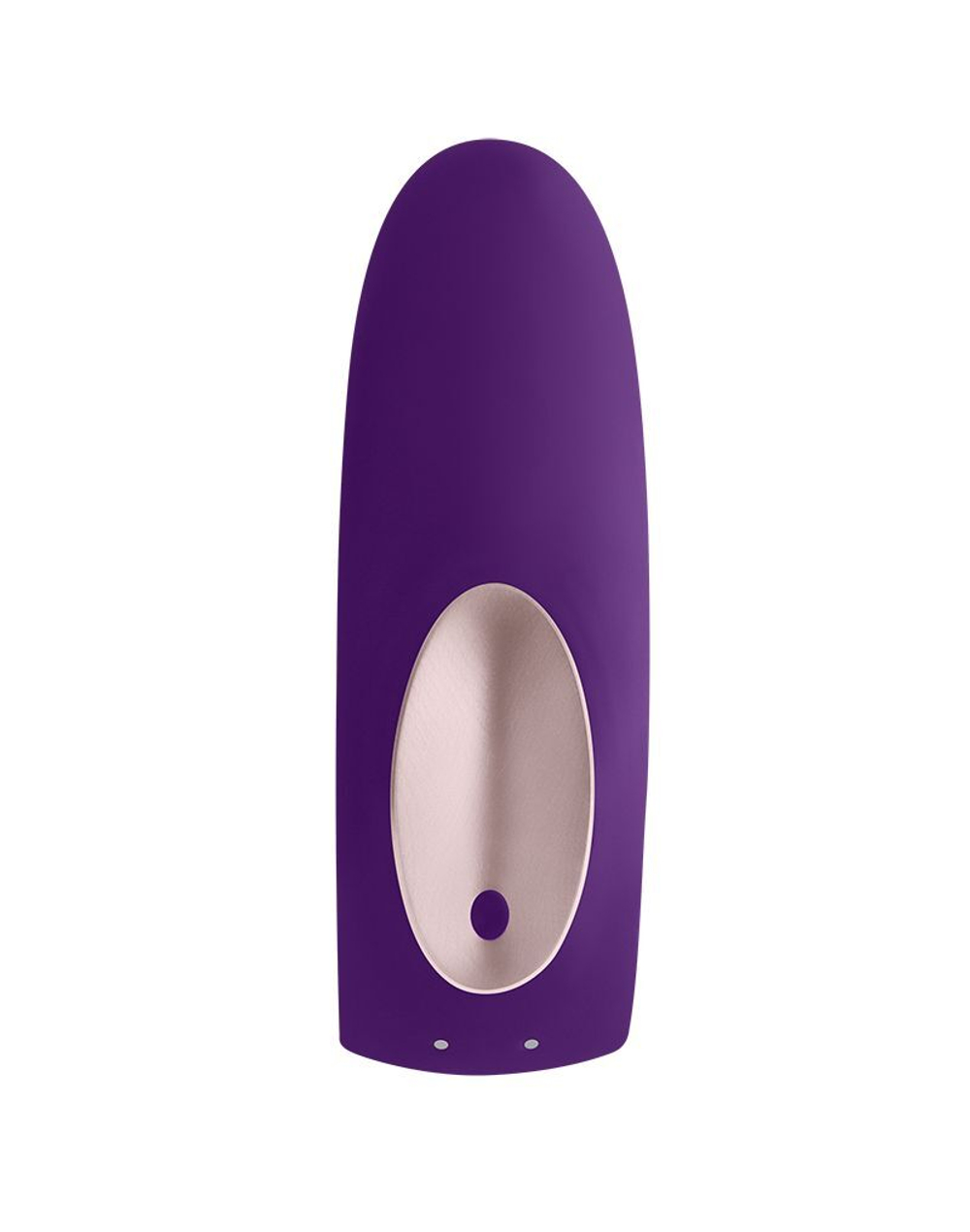 Фиолетовый вибратор для пар Satisfyer Double Plus Remote с пультом ДУ (Цвет: фиолетовый)