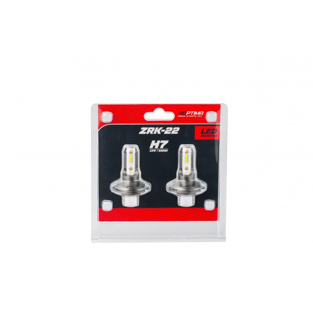 Светодиодные лампы Optima LED ZRK-22 Н7 2шт