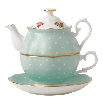 Royal Albert Чайник с чашкой Чай для одного Polka Rose EAN 652383744059