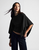 Женская футболка с накидкой - BERSHKA