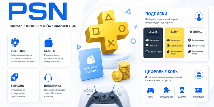 Ключи активации PSN