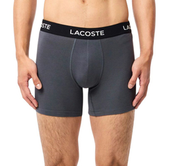 Мужские спортивные боксеры Lacoste Cotton Jersey Trunks 5P - grey