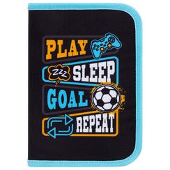 Penal \ Pencil case\ Пенал BRAUBERG с наполнением, 1 отд, 1 откидная планка, 24 предмета, 272353
