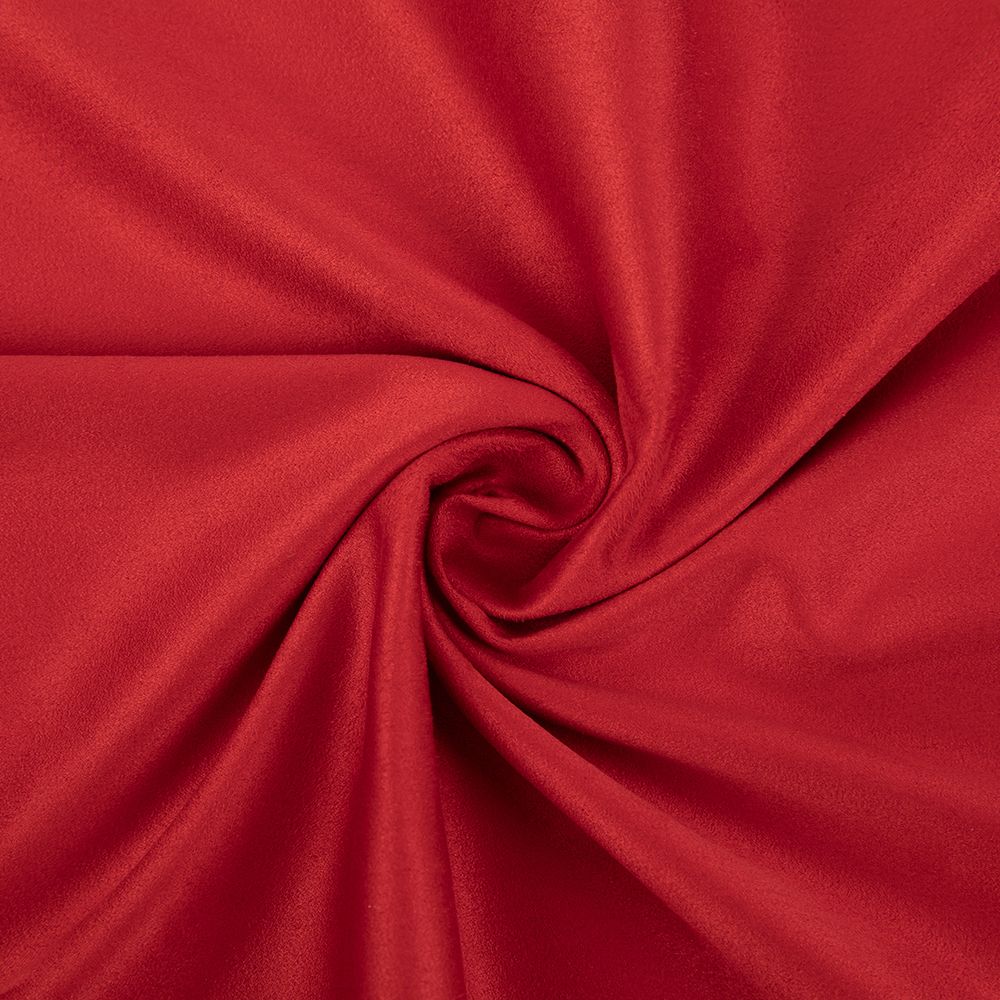 Замша искусственная Woven Suede 175 г/м², 147±2 см / 5 метров, 18-1551 scarlet (красный), Peppy Woven Suede